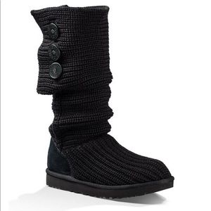 Black Knit Uggs
